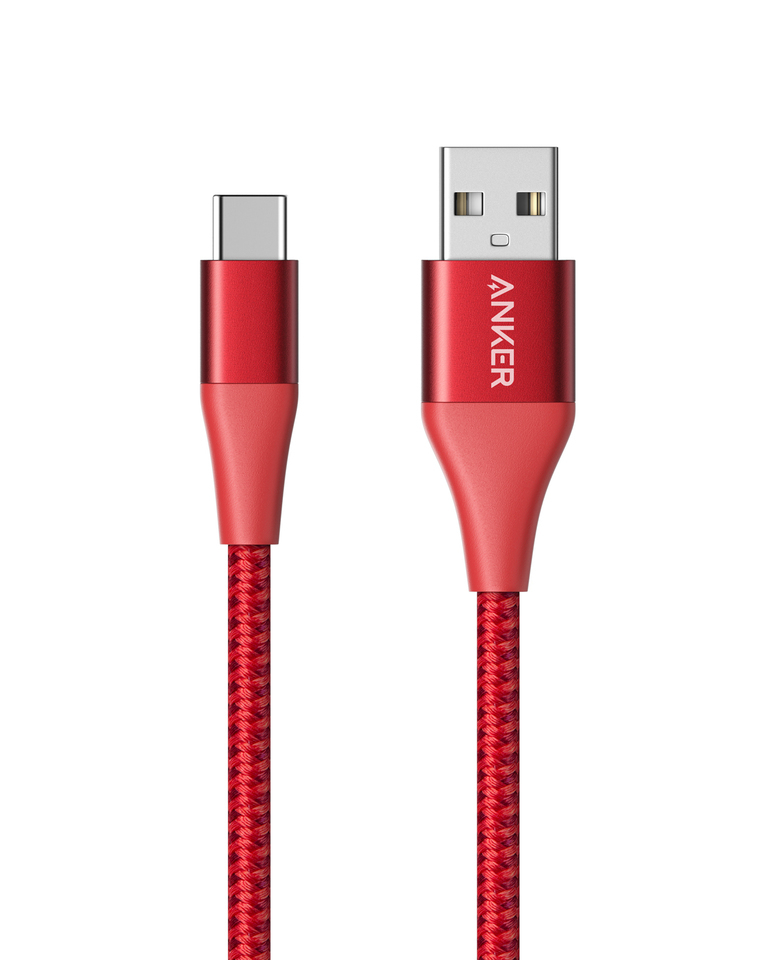 Anker Powerline+ II USB cable 0.9 m USB 2.0 USB A USB C Red - A8462H91